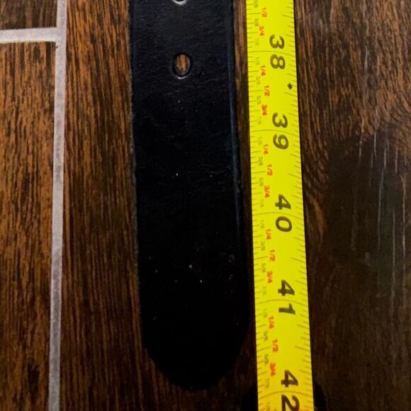 Fossil Leather Belt Military Issue | Full-Grain Cowhide Size 36 - Picture 6 of 6